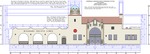 Missouri Pacific Brownsville Depot Plans - Front elevation by David N. Currey