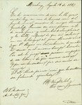 Letter (Spanish) regarding the arrest of a vile, disreputable, and drunk woman for her attempt to kill a boy with a knife