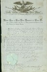 Contract letter from general and president, Antonio Lopez de Santa Anna to Captain Ramirez of the 4th Company