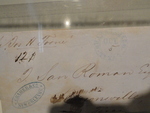 Mexican American War letter written to Jose San Roman in Brownsville, Texas.
