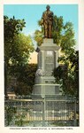 Postcard, Matamoros - President Benito Juarez statue by Curt Teich & Co. and Robert Runyon