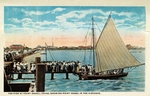 Postcard, Brownsville - Pier at Point Isabel, Texas, showing Point Isabel in the distance by Curt Teich & Co. and Robert Runyon