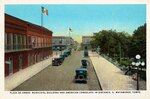 Postcard, Matamoros - Plaza de Armas, municipal building and American consulate in distance by Curt Teich & Co. and Robert Runyon