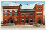 Postcard, Brownsville - Post office and Custom house by Curt Teich & Co. and Robert Runyon