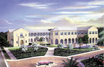 [RAHCB] Painting depicting RAHC Brownsville / UTHealth Houston School of Public Health Brownsville by University of Texas Health Science Center at Houston. School of Public Health.