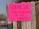 Photograph of Garage Sale Sign by Stephanie Alvarez