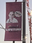 Photograph of Charlie Clark "Nana's Lifetime Warranty" Sign by Sara E. Azua and Avery Castillo