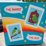 Photograph of Lotería Art at Memorial/Linear Park by Sara E. Azua and Zoraya Berlanga