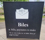 Photograph of Bíles definición Art Installation by Sara E. Azua and Zoraya Berlanga