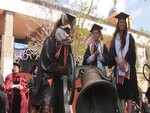 Ozzie rings the UTB Commencement bell with gusto