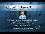 People Stories: Concert For Barry Horn by University of Texas at Brownsville and Texas Southmost College