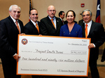 [PUF Check] Photograph of Chancellor Francisco Cigarroa, MD, presenting 1st PUF check - 07 by University of Texas at Brownsville