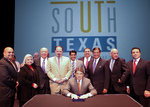 [PST] Photograph of ceremonial signing of Senate Bill 24, Project South Texas - 34 by University of Texas at Brownsville