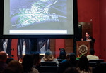 [Alumni] Photograph of Dr. Juliet Garcia on Podium by University of Texas at Brownsville and Paul Chouy