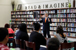 [Chancellor Cigarroa] Photograph of Francisco G. Cigarroa Speaking With Students by University of Texas at Brownsville and Paul Chouy