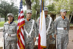 [Constitution Day] Photograph of ROTC Officers Standing With Flags by University of Texas at Brownsville