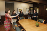 [Open House] Photograph of Individuals Taking Tour of Dr. Garcia's Office by University of Texas at Brownsville