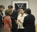 [Open House] Photograph of Dr. Julio Leon and Wife Taking Tour of Office by University of Texas at Brownsville