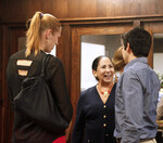 [Open House] Photograph of Dr. Juliet Garcia Talking With Attendees by University of Texas at Brownsville