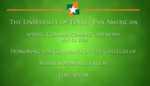 UTPA Commencement - Spring 2014  - Colleges of Business Administration & Education