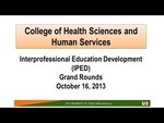 IPED - Interprofessional Education Development - Grand Rounds