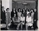 Photograph of reception for Waggoner Carr before graduation