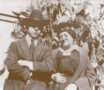 Photograph of Fausto and his grandmother Felicitas Yturria